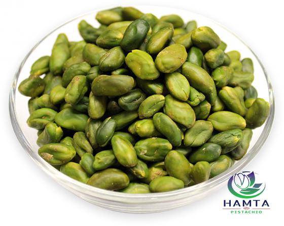 Purchase green peeled pistachio kernel